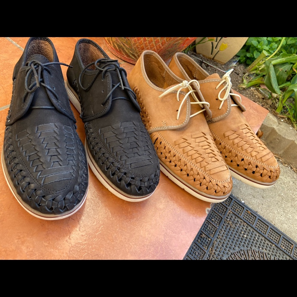 Men’s leather huarache style shoes